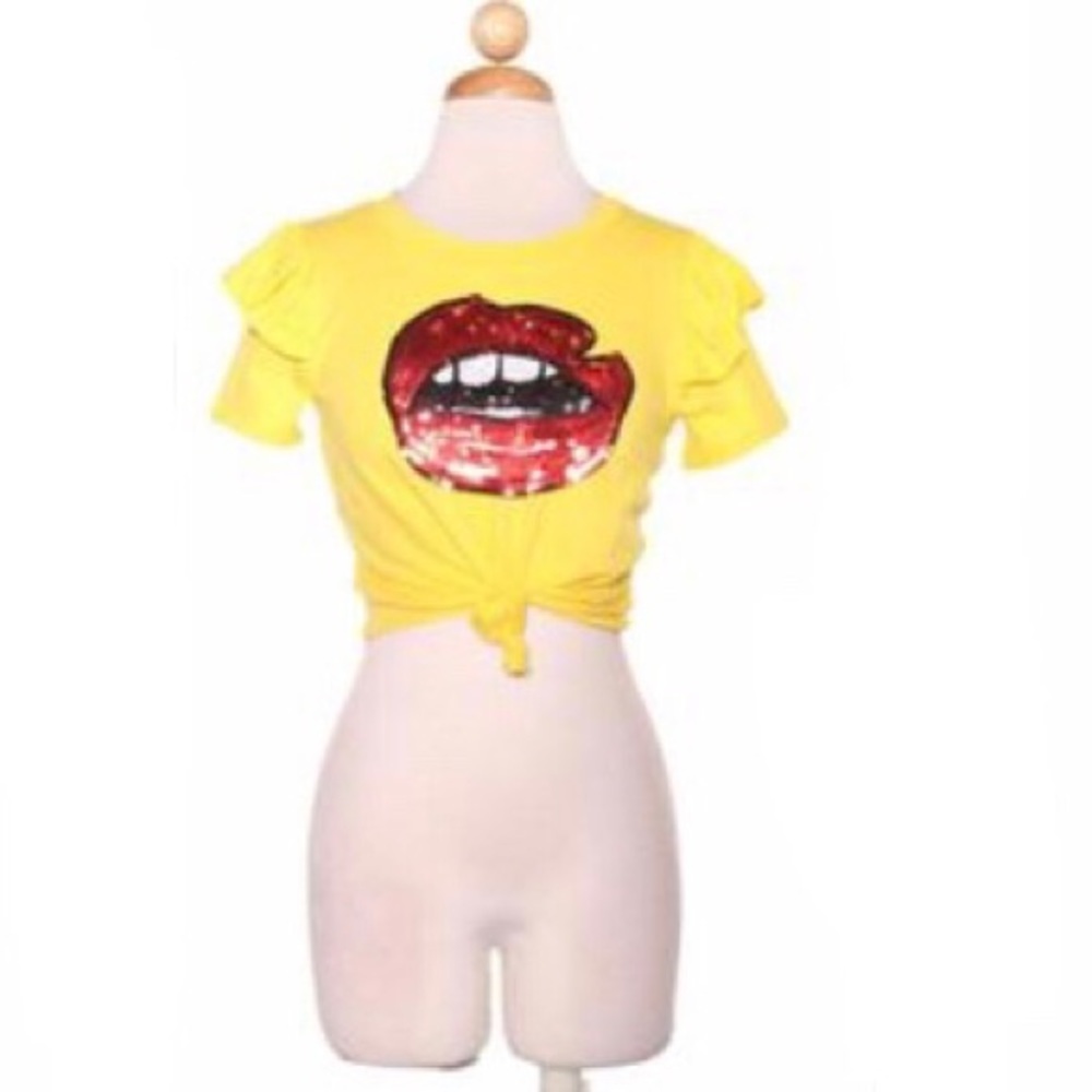 Say It Again! Red Lip Top